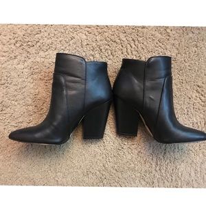 BCBG black booties